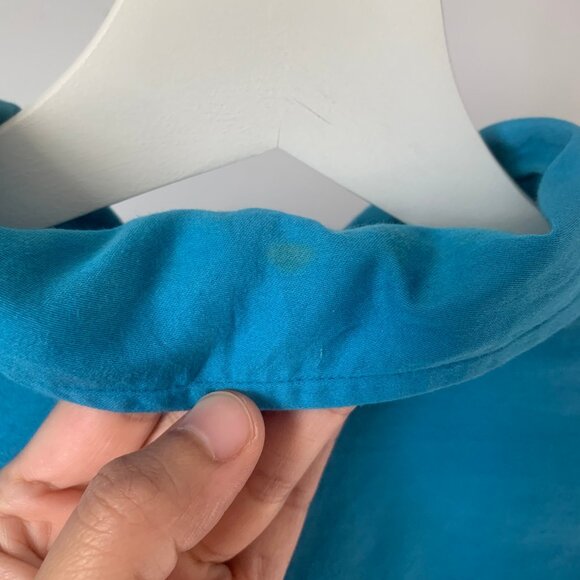 Maggie Jayne Blue Cropped Blouse - Picture 8 of 8